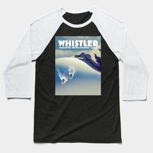 Whistler British Columbia Canada ski poster Baseball T-Shirt